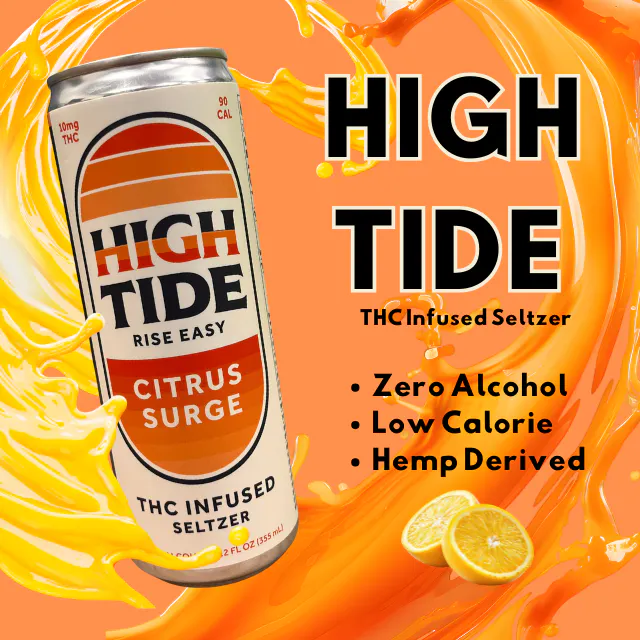 HighTide High Tide Seltzer Citrus Surge 10mg/12oz (hybrid, drinks, 0.28g)