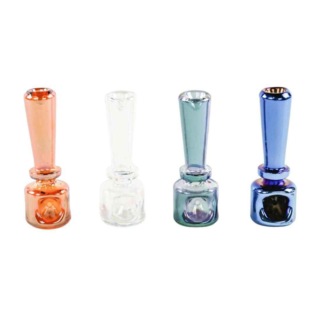 IRIDIZED STACKED GEOMETRICHAND PIPE 4.5