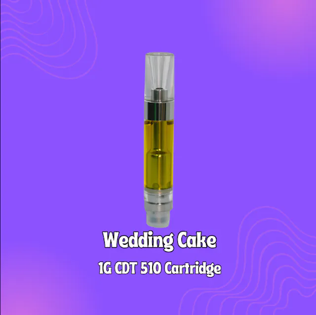 Shnicks Shnacks Cartridge Wedding Cake 1g (indica, cartridges)