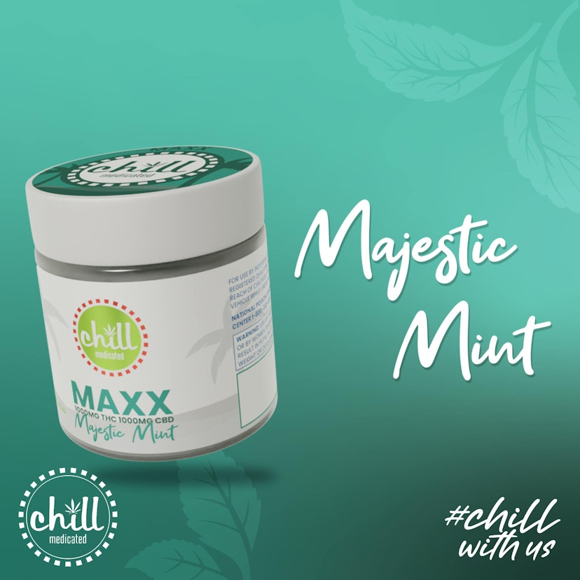 Chill Medicated - Majestic Mint MAXX 1000mg:1000mg Topical
