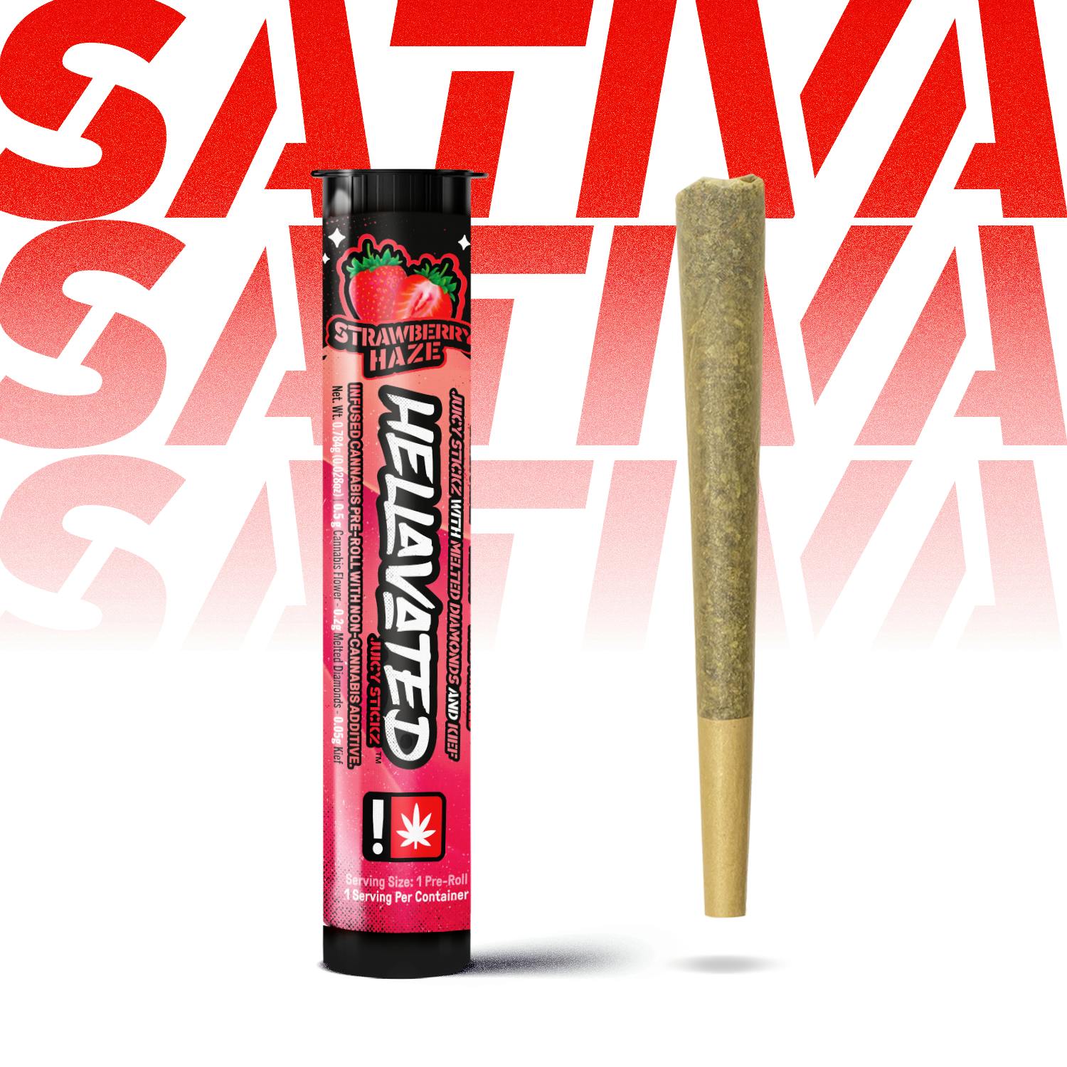 Strawberry Haze Juicy Stickz Infused Pre-Roll | 0.75g-1