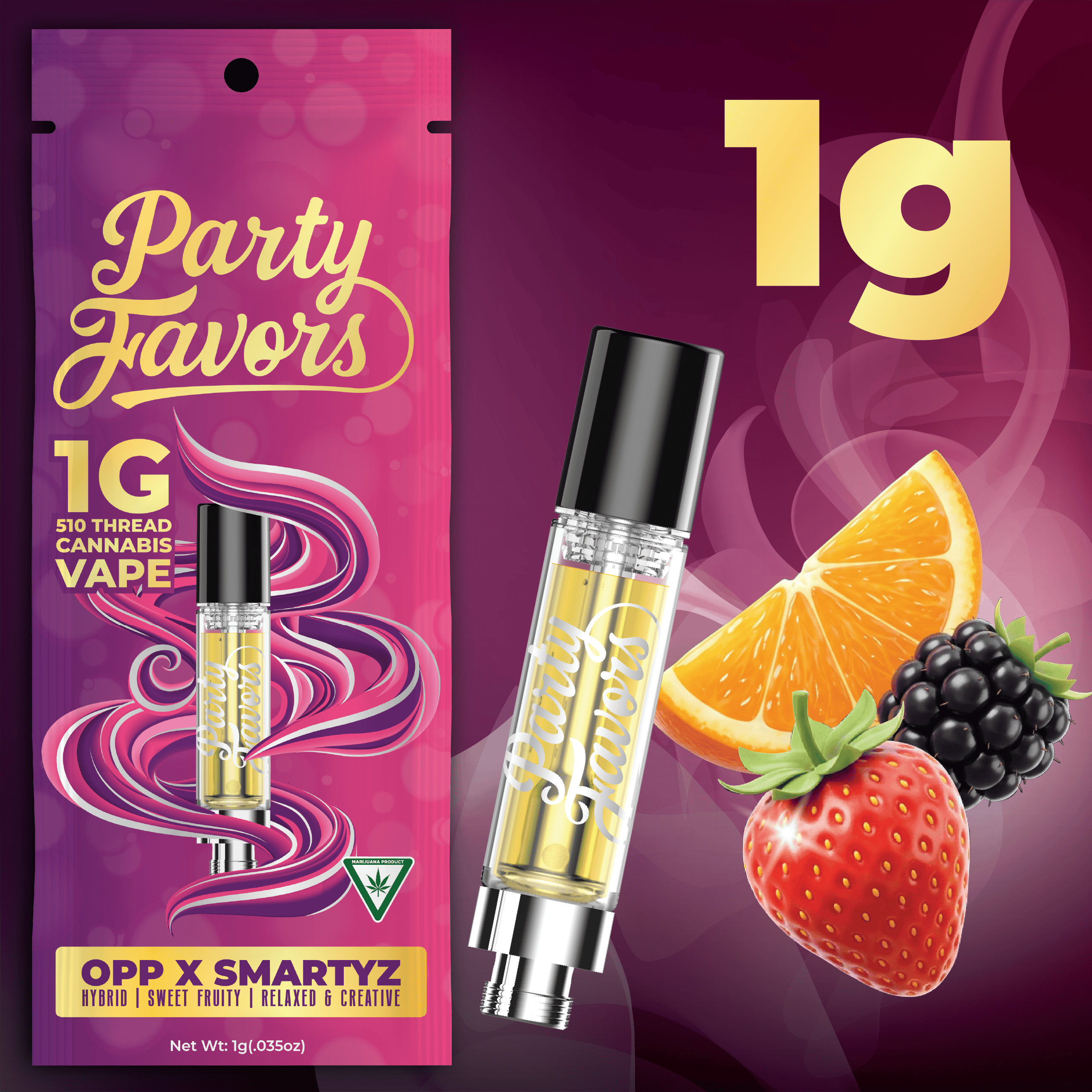 Party Favors - 1g Cart - OPP x Smartyz