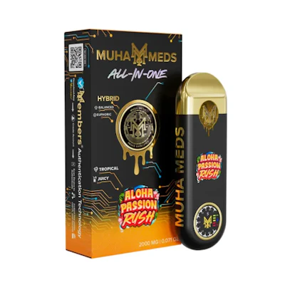Muha Meds - 2g Disposable - Aloha Passion Punch - DISPOSABLES by Muha Meds at King of Budz