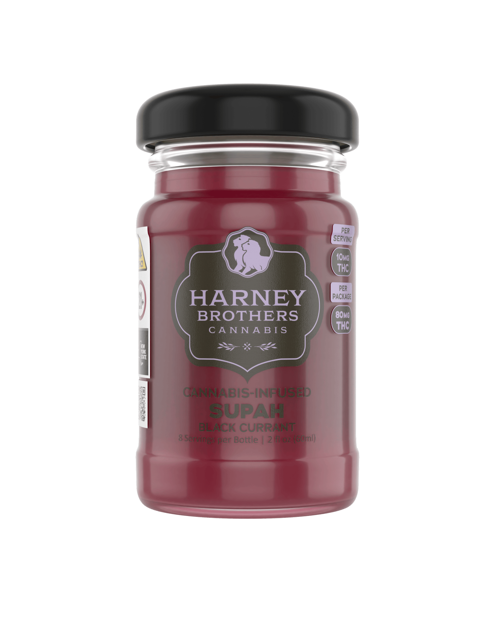 Harney Brothers Black Currant SUPAH Shot 2oz  80mg THC