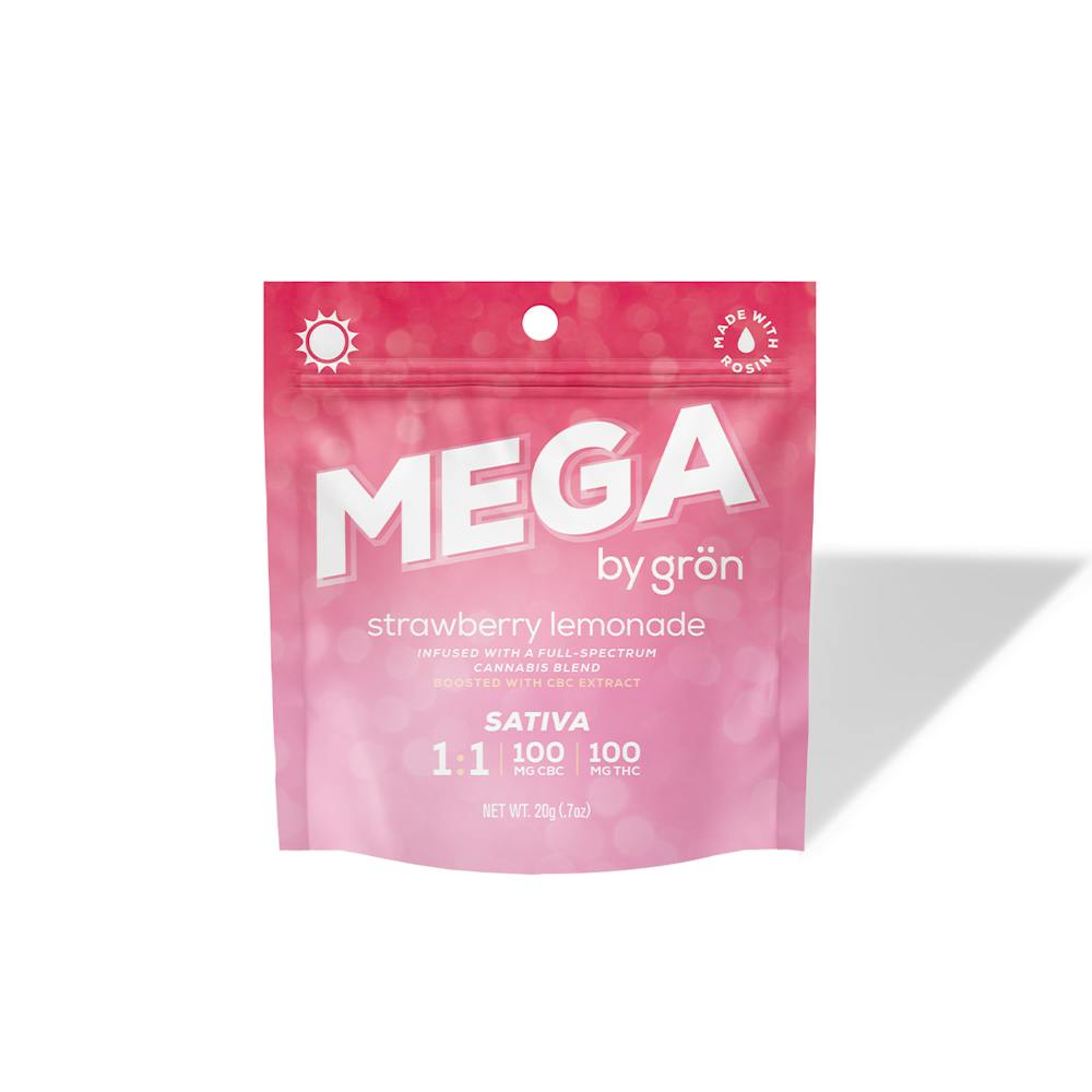 Product Gron | Strawberry Lemonade | 100mg 1:1 THC/CBC Mega Pearl