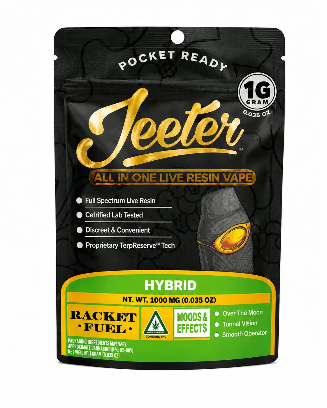 Jeeter - 1g Live Resin Disposable - Racket Fuel