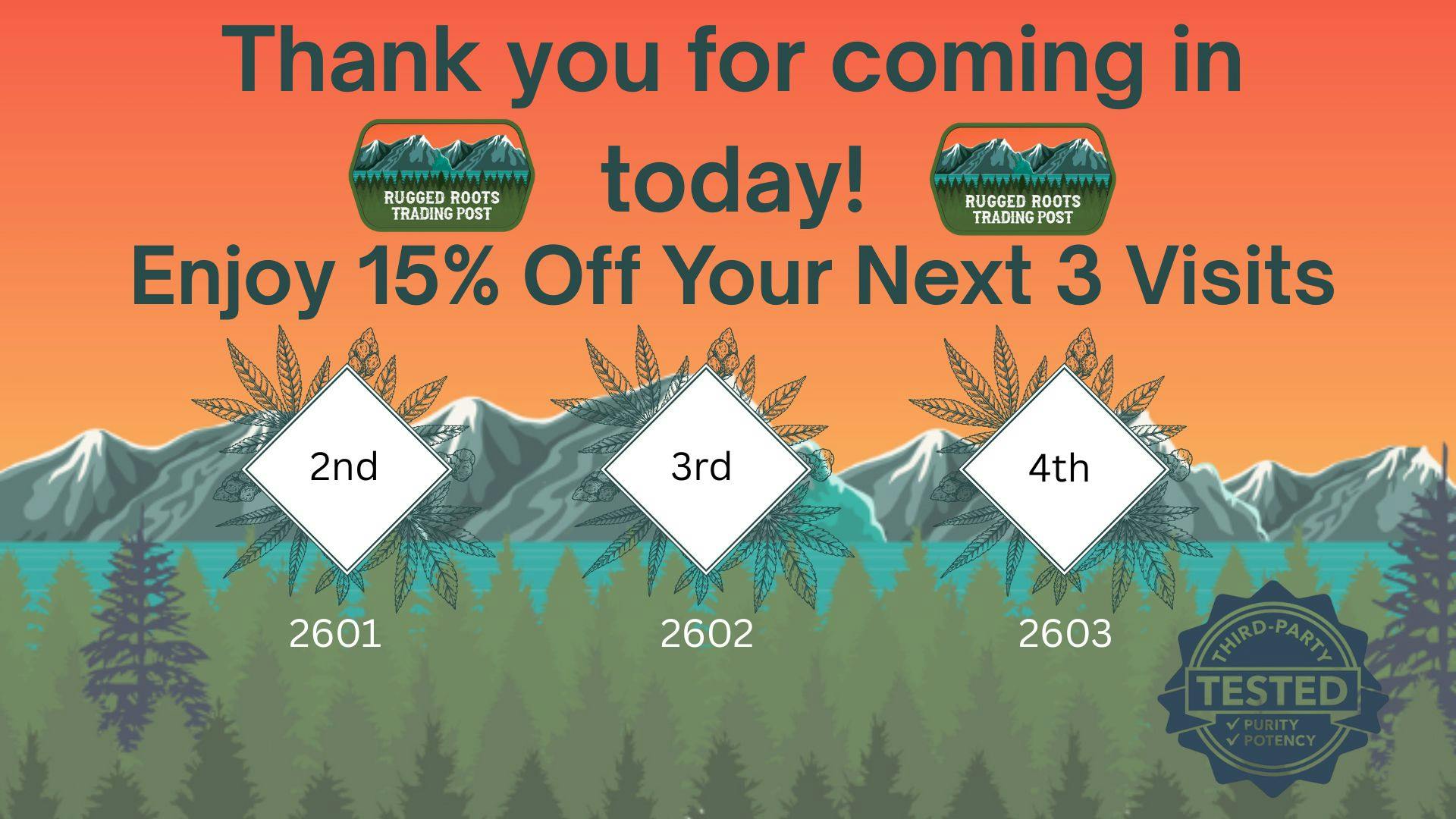 First Time Customer Discount