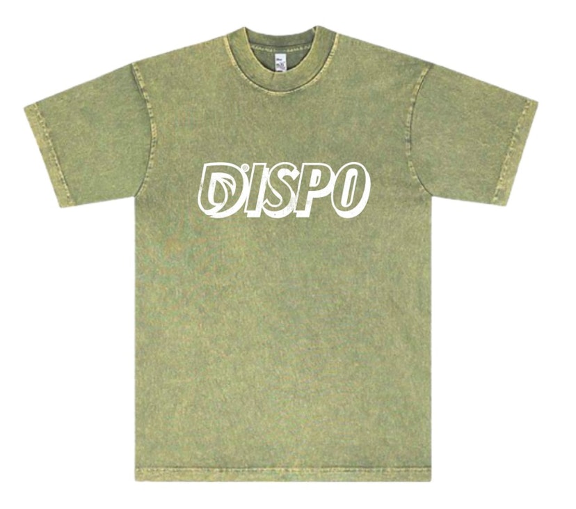 Dispo - Graphic Tee - Mineral Wash S/S - GRN