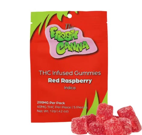 Product: FRESH CANNA | RED RASPBERRY - LIVE RESIN GUMMIES | 200MG | INDICA