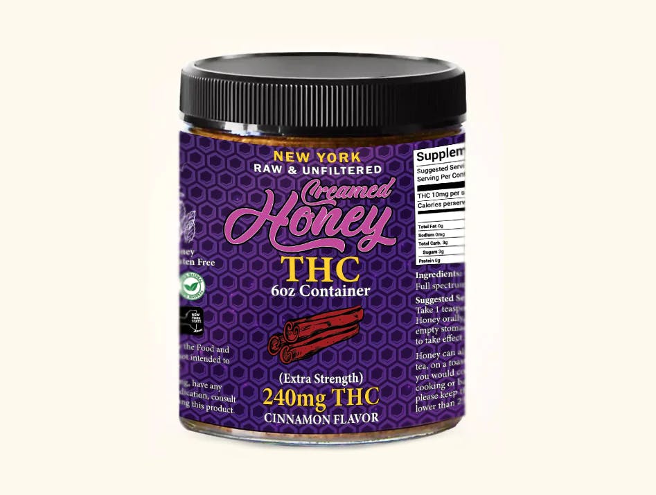 Beezy Beez THC Raw Creamed Infused Cinnamon Honey