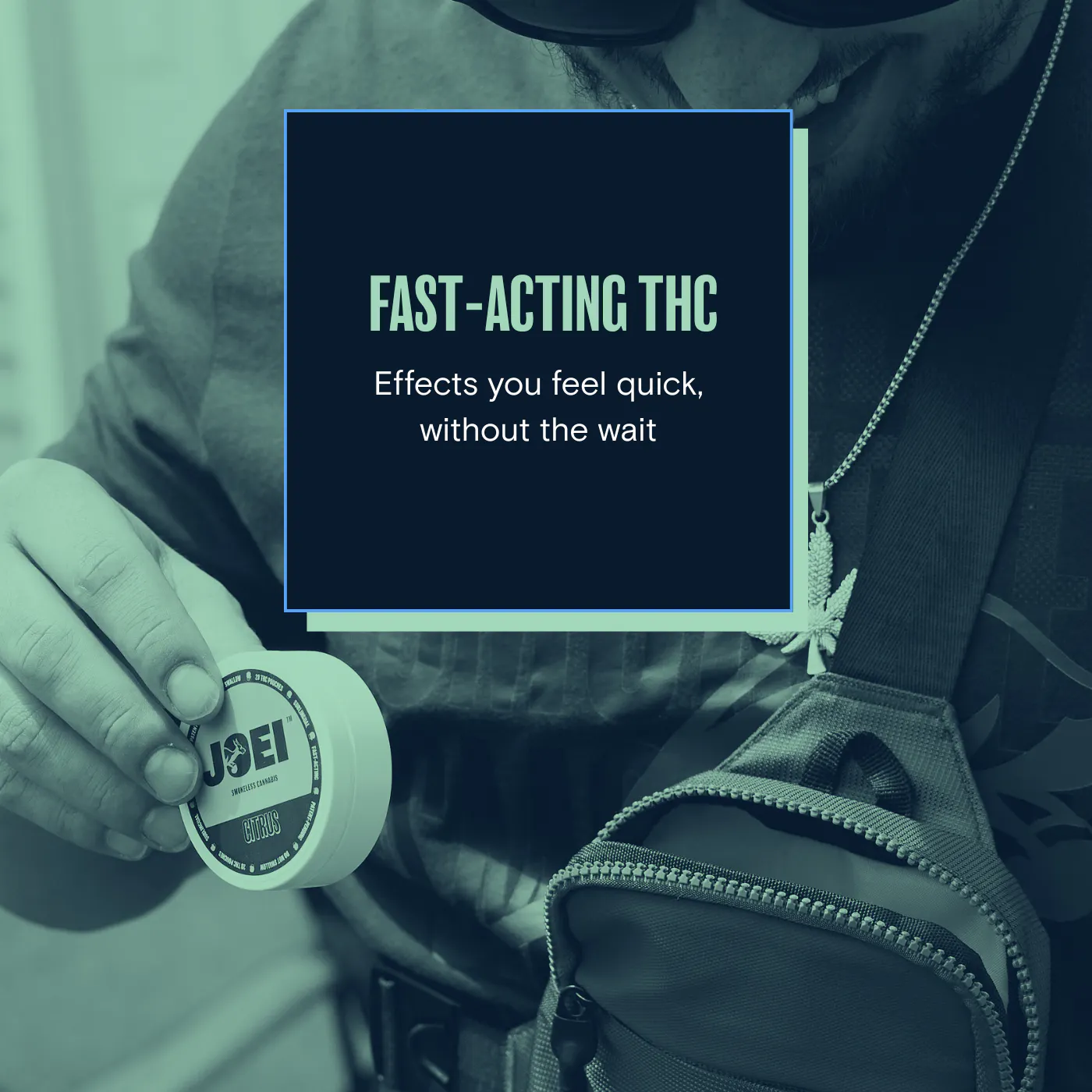 JOEI Wintergreen Extra Kick THC Pouch 25 mg | Fast-Acting