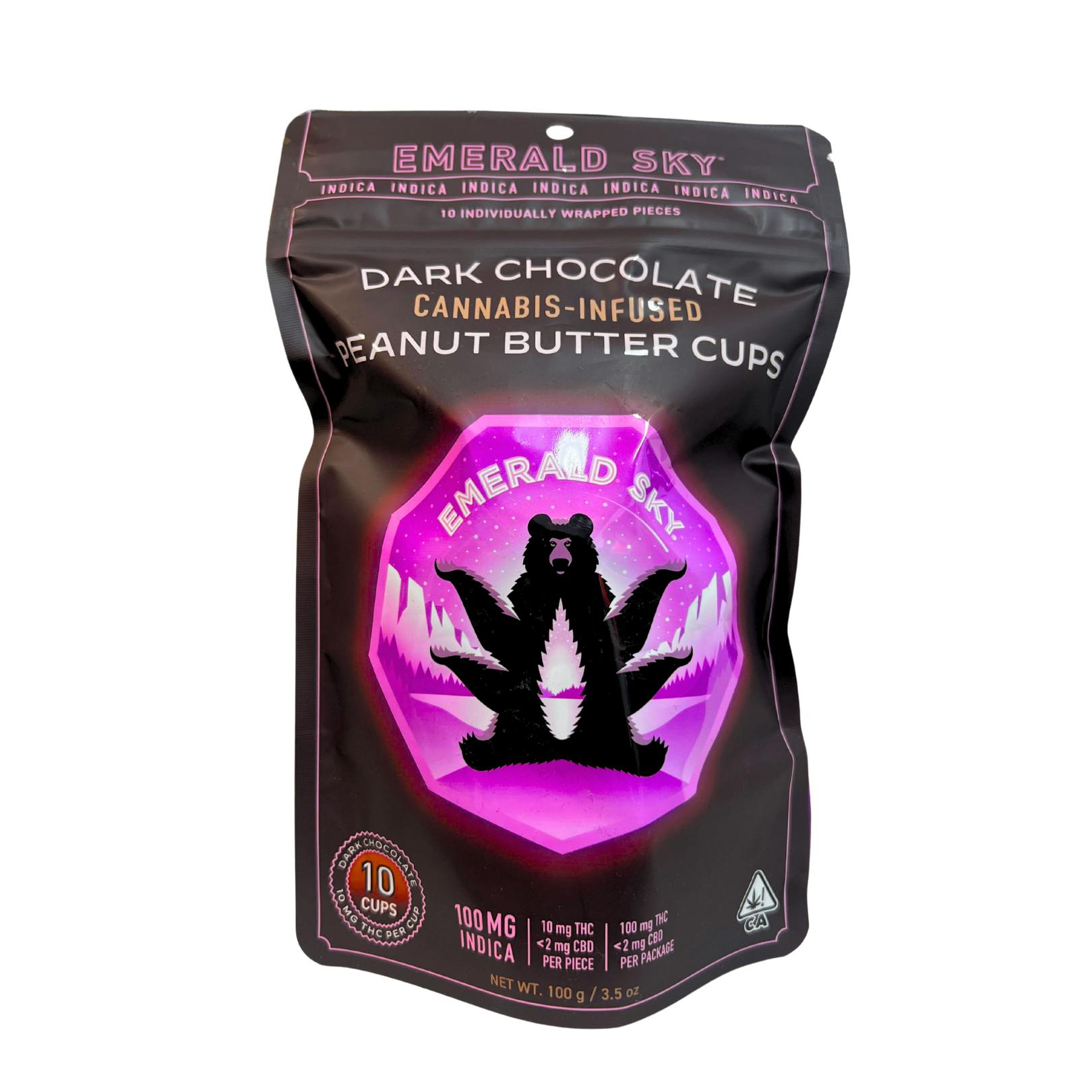 PEANUT BUTTER INDICA DARK CHOCOLATE CUPS