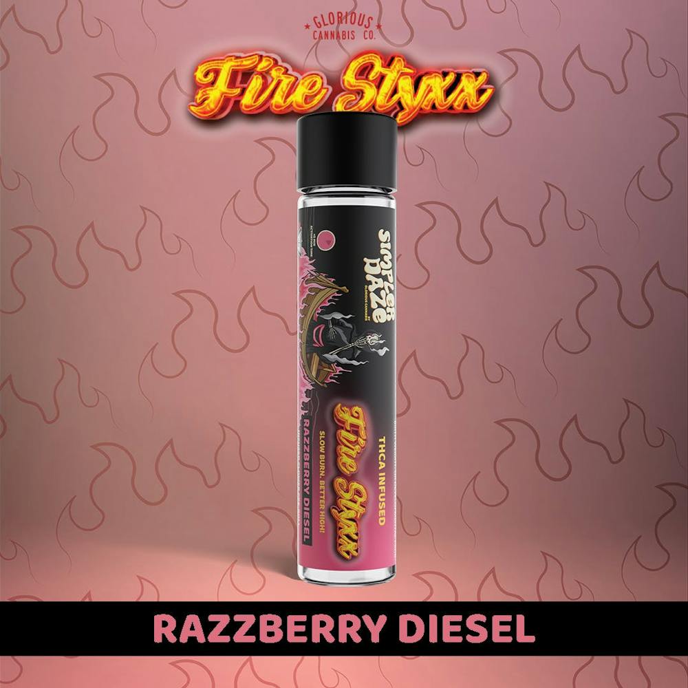 Product Razzberry Diesel Infused Fire Styxx | Pre Rolls