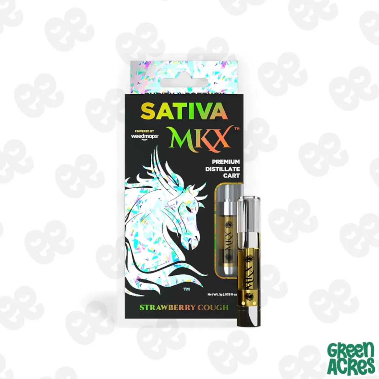 MKX 1 Gram 510 Thread Carts - Strawberry Cough (Sativa) | Green