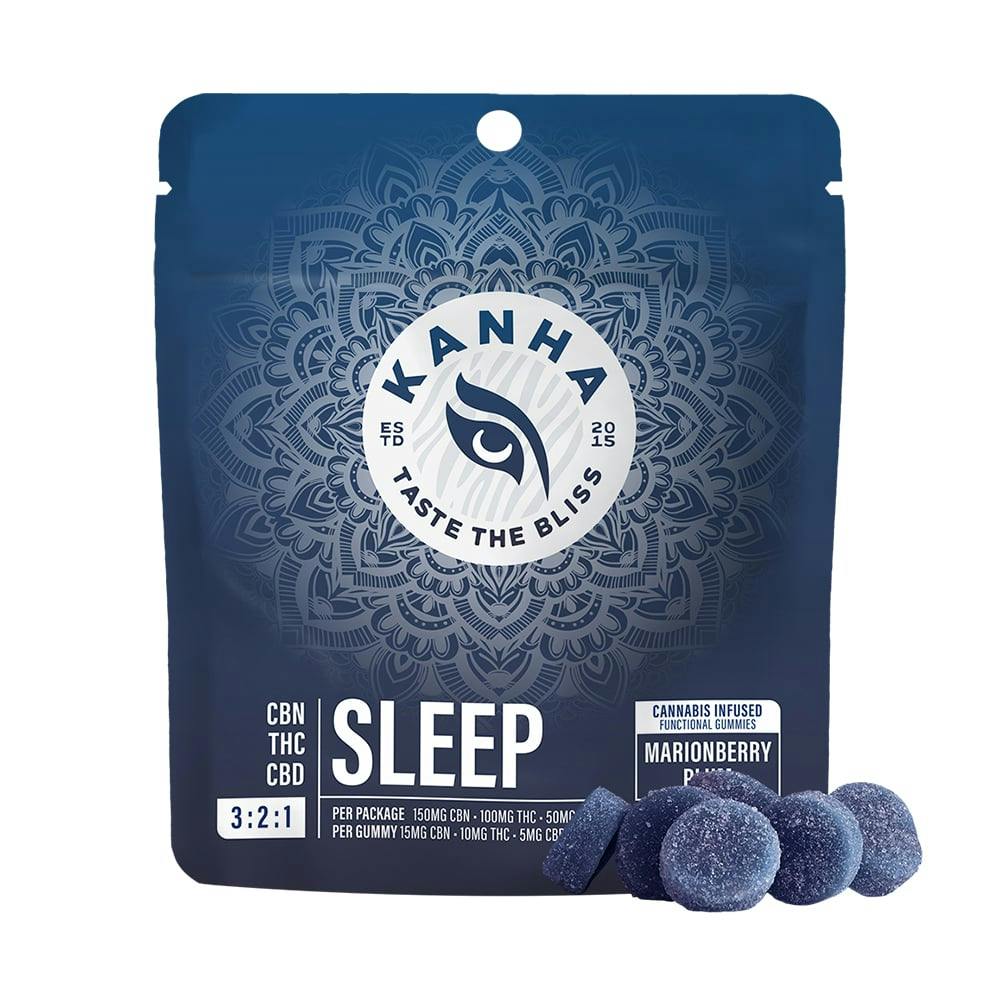 Kanha - FX Gummies - 3:2:1 Ratio - Sleep Marionberry Plum (15mg CBN/10mg THC/5mg CBD)