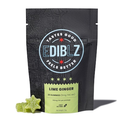 Product CoC DIBZ - Lime Ginger Fast Acting! 100mg (20pk)