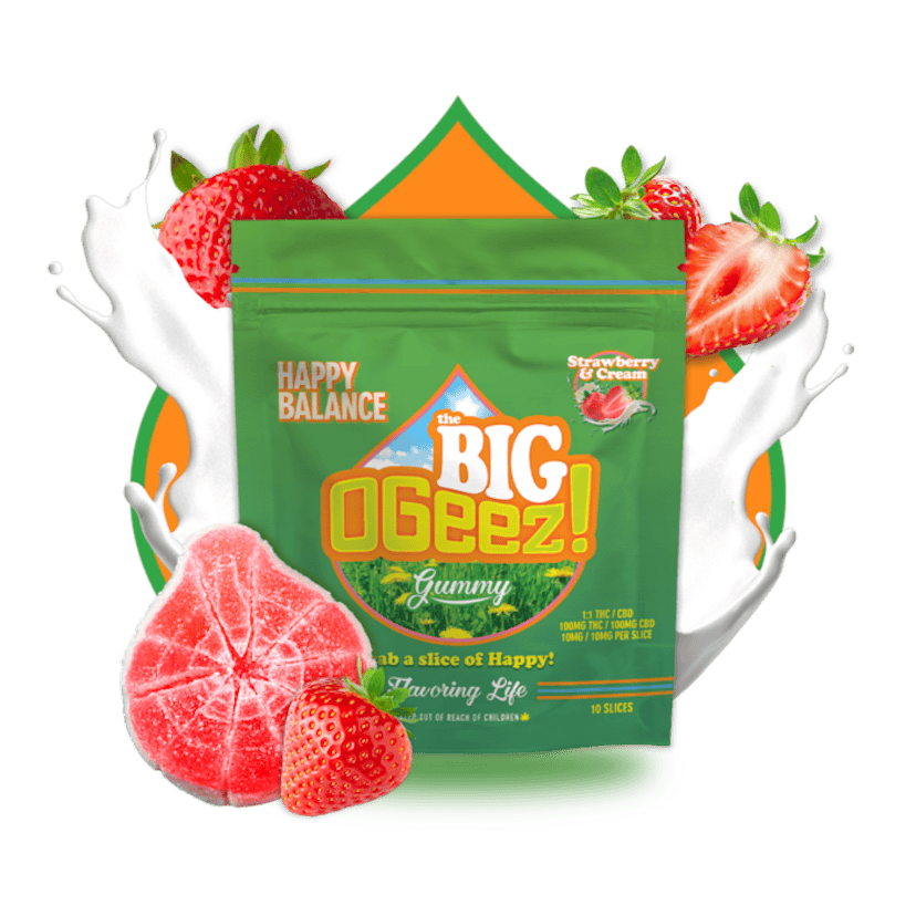 Ogeez Edibles: BIG Happy Balance 1:1 100mg