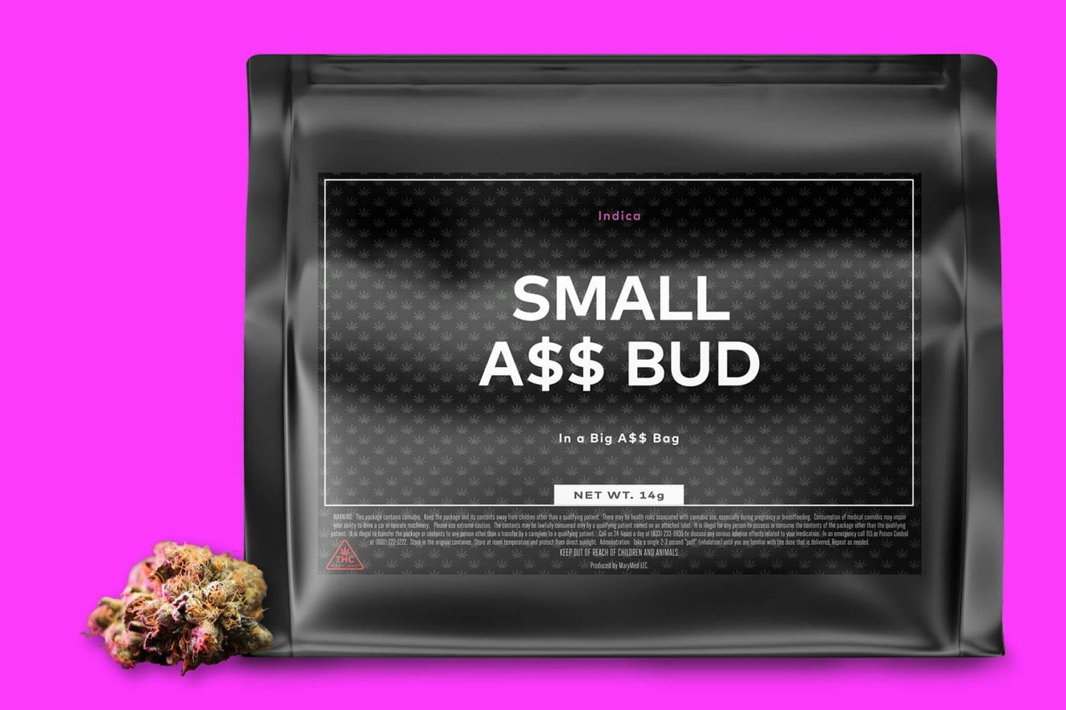 Product Small A$$ Bud - Grease bucket - 14g - Flower