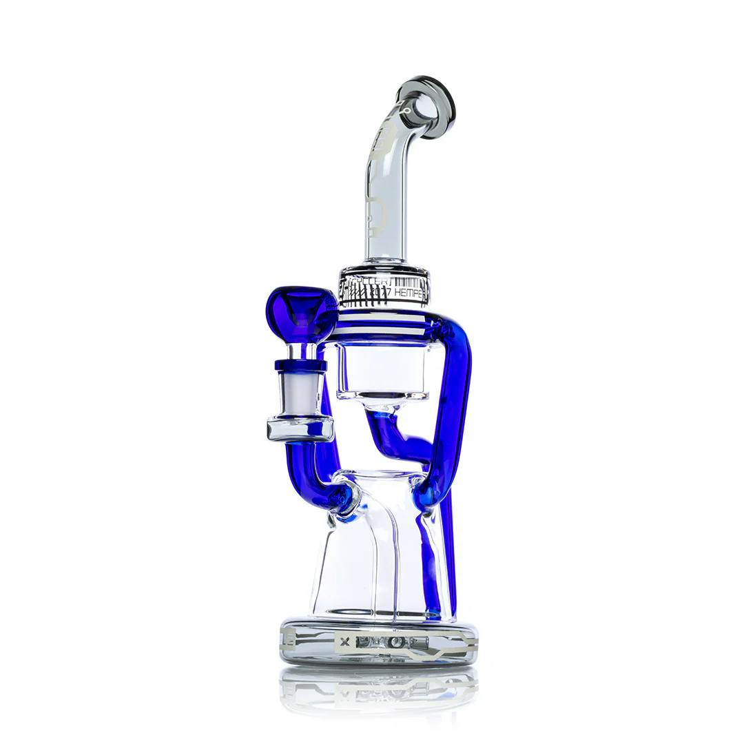 Hemper | Cyberpunk XL | Blue | Recycler Bong