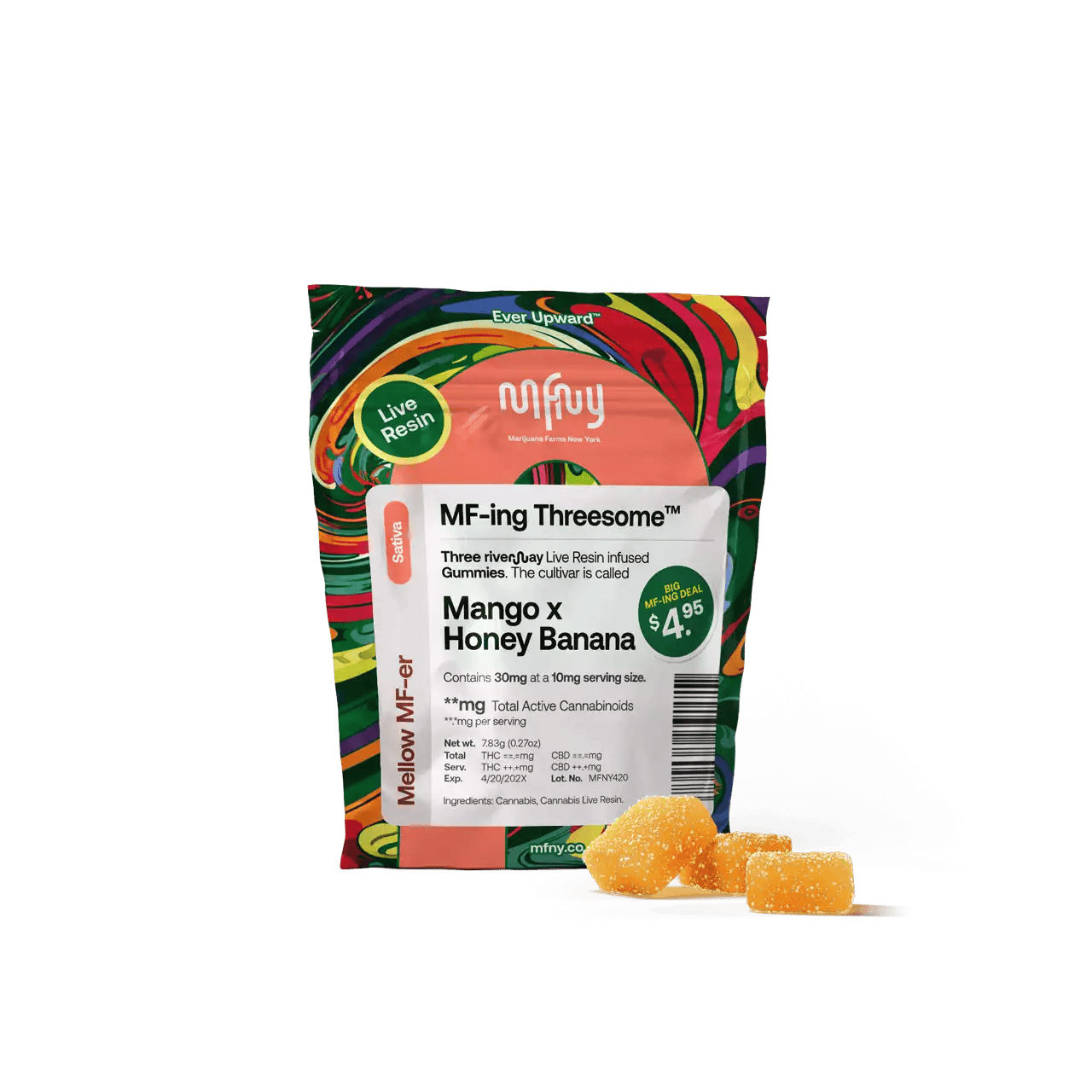 MFNY | Mango x Honey Banana | Live Resin | 30mg | 3ct