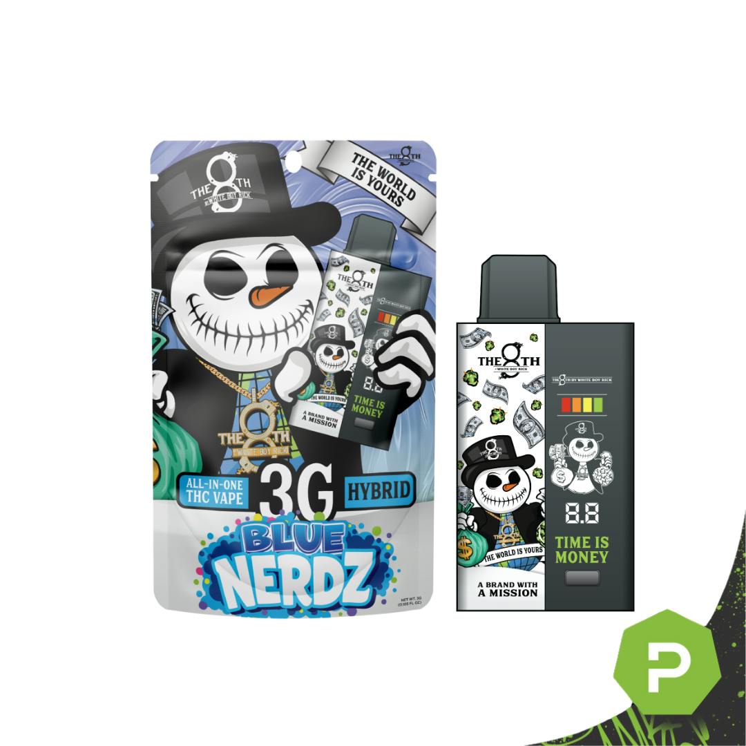 The 8th White Boy Rick Disposable | Blue Nerdz - Puff Cannabis
