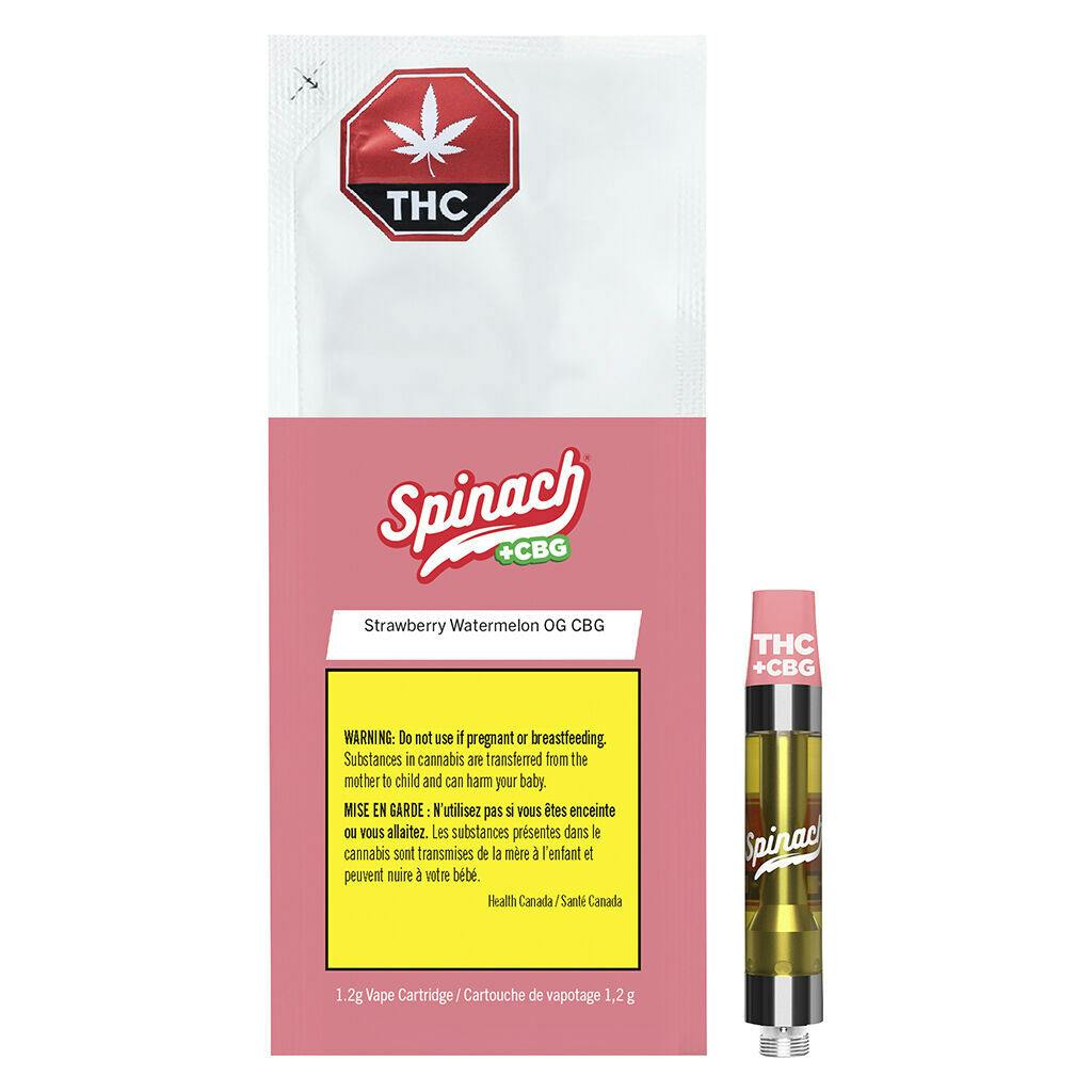 Spinach - strawberry watermelon 10:1 thc cbg 510 thread cartridge