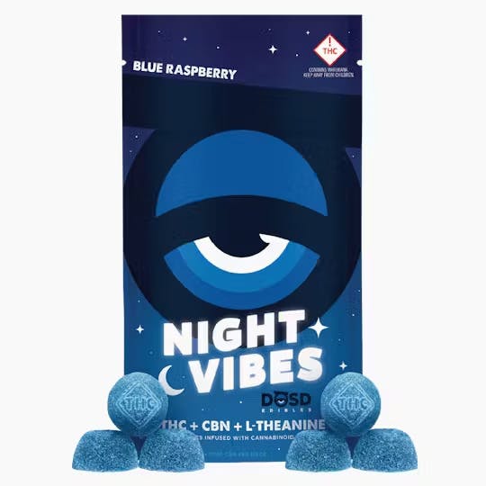 DŌSD Edibles DOSD - Night Vibes - Blue Raspberry (CBN:THC) 1:1:1