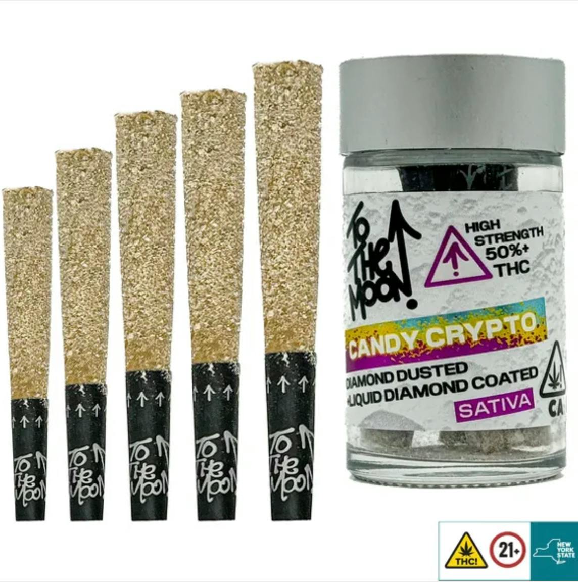 Candy Crypto • 5 pack • Diamond Dusted by To the Moon | Buy Online |  Treehouse Cannabis | Treehouse Cannabis