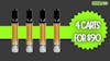 1g Vape Cartridges - 4 for $90