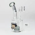 One - 6.7" 2 in 1 Bubbler with graphic - Charcoal Black