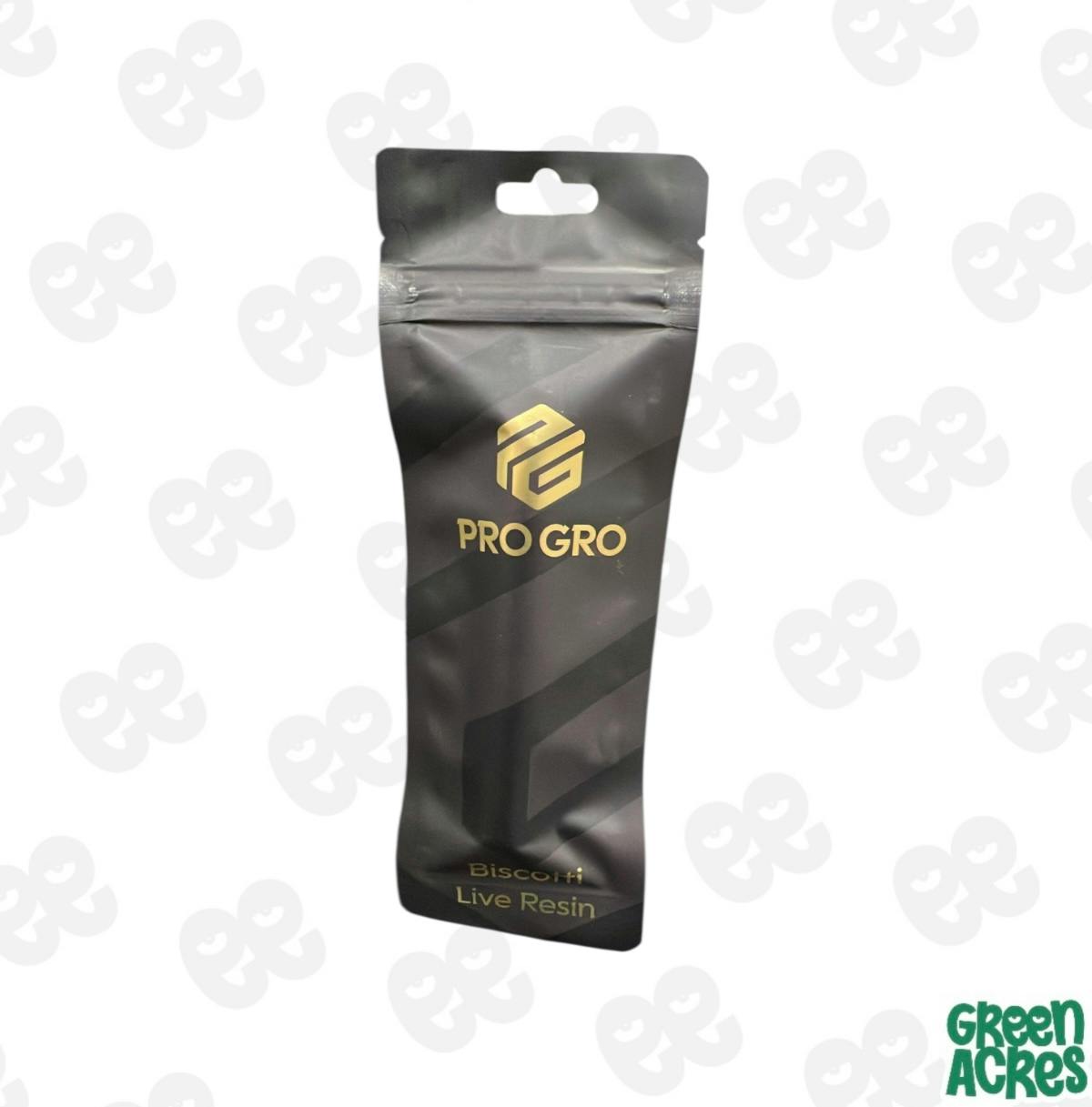 ProGro: Biscotti 1G Live Resin Vape Disposable | Green Acres - Ann Arbor