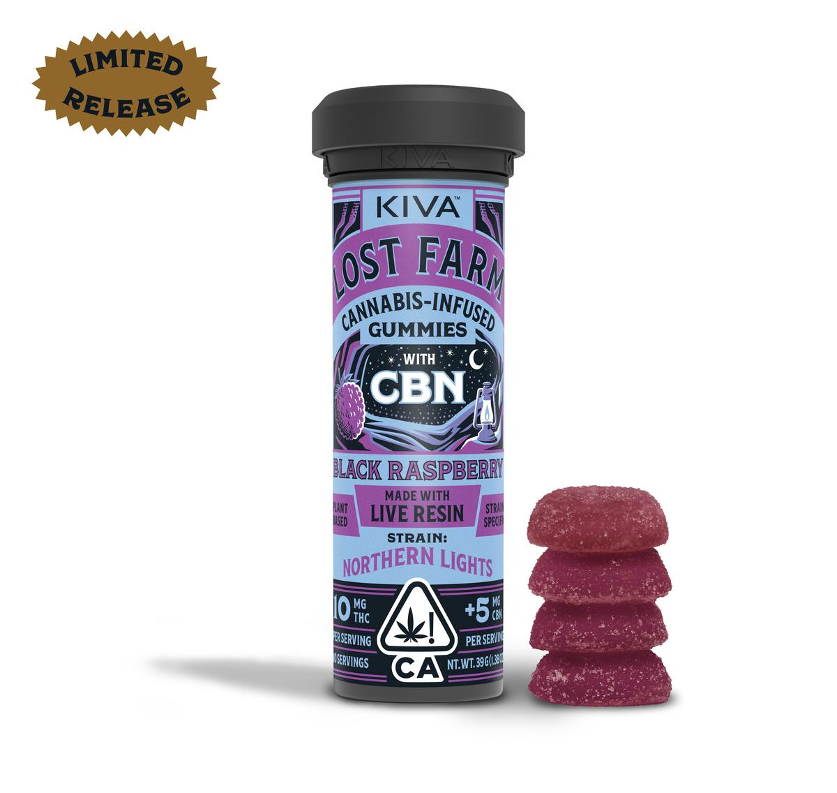 Lost Farm 10:5 CBN 'Black Raspberry x Northern Lights' Live Resin Gummies [10pk]