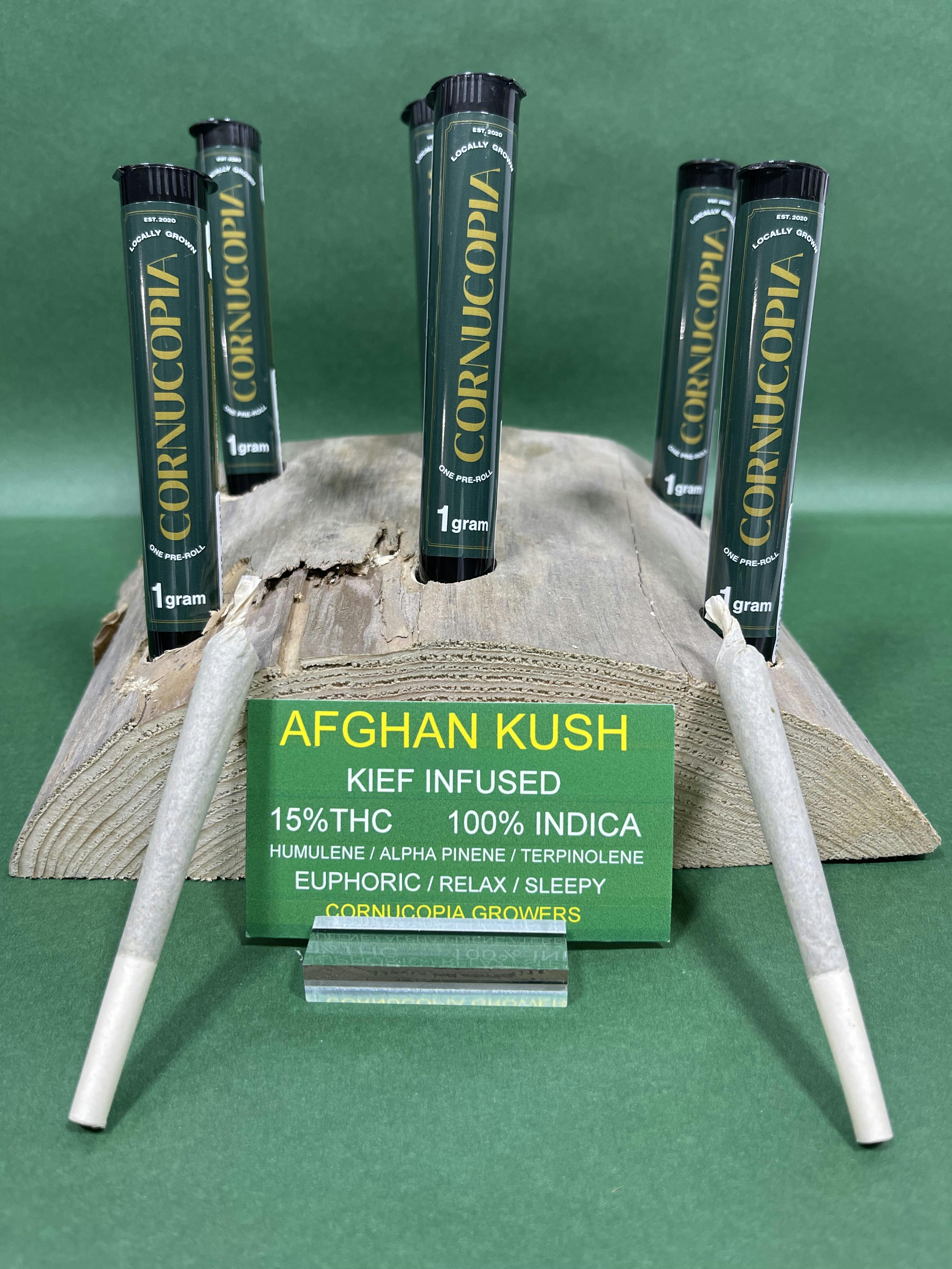 Cornucopia | Afghan Kush Infused w/ Kief | 1g Pre-roll