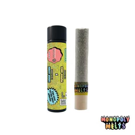 Monopoly Melts x GT - 2g Hash Rosin Infused Donut - Lunar Lemon x Papaya Juice
