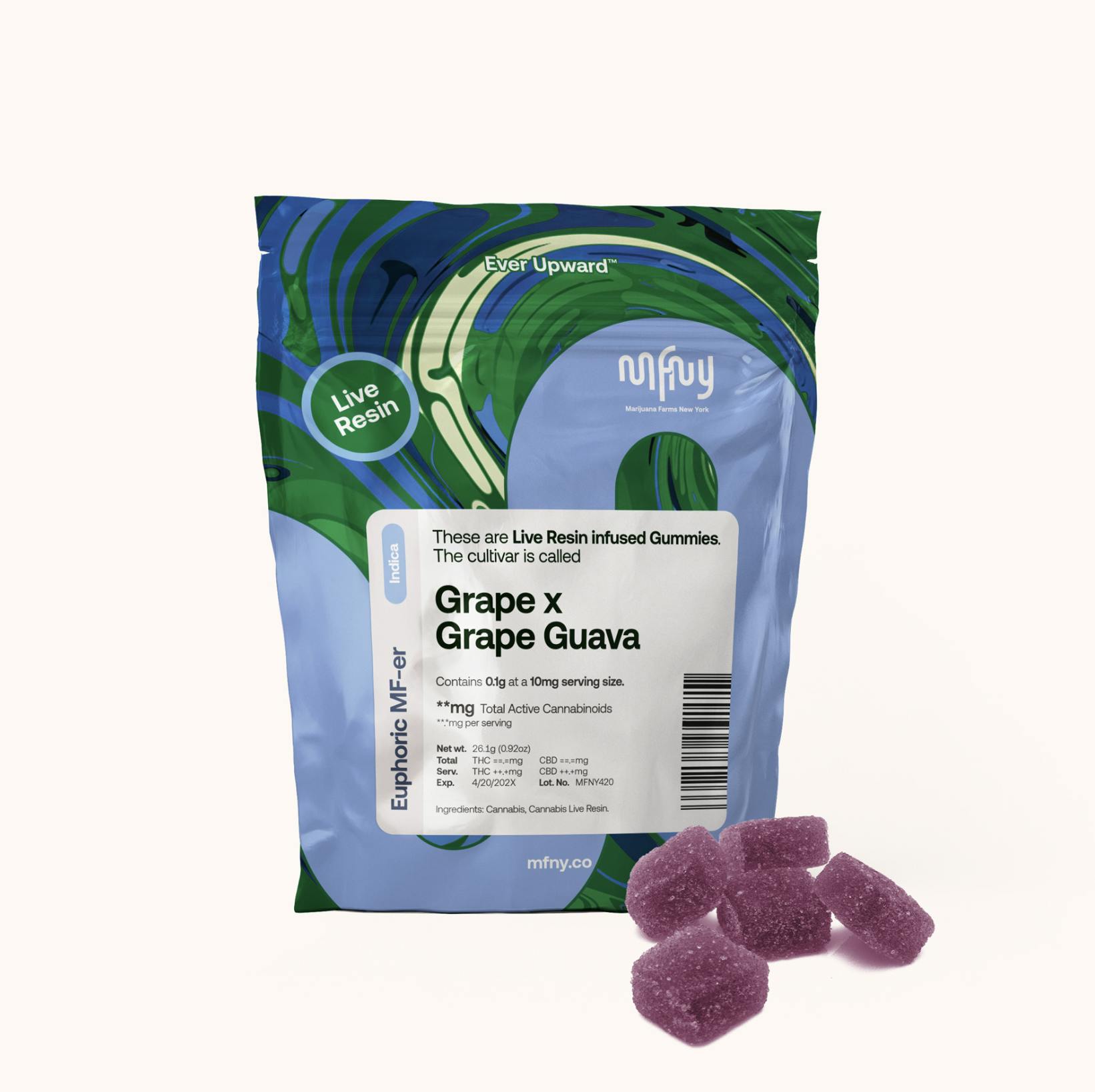 MFNY | Grape X Grape Guava | Live Resin | 100mg | 10ct