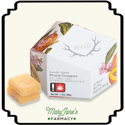 Peach 2:1 CBD + Hybrid Enhanced Gummies 10-Pack | 100mg-1