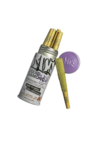 LUCI | GRANDDADDY PURP | LIQUID DIAMOND INFUSED PRE-ROLLS | 2.5G(5PK)-active