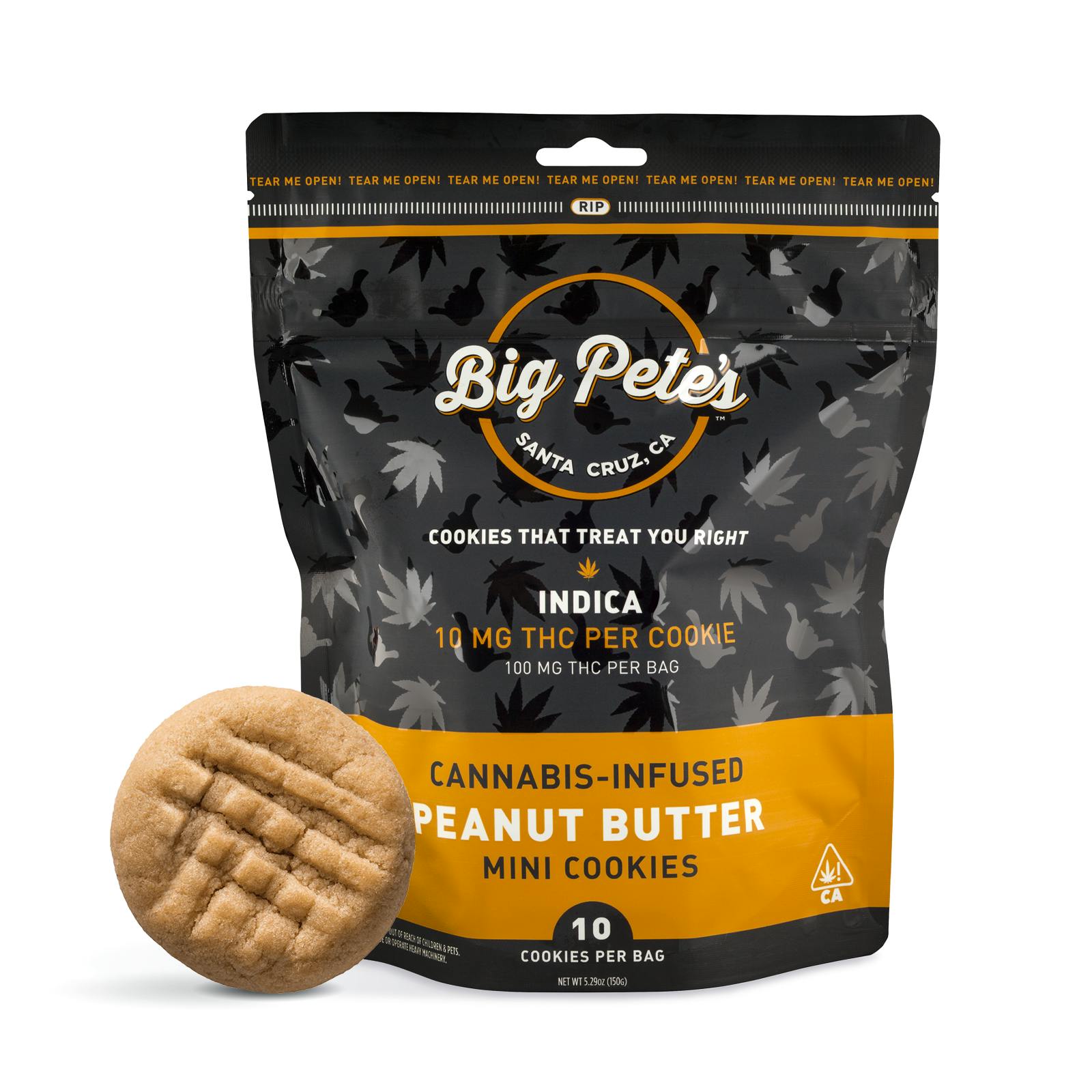 Indica Peanut Butter Mini Cookies 10-pack