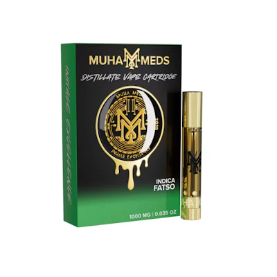 Muha Meds - 1g Cart - Fatso - CARTRIDGES by Muha Meds at King of Budz