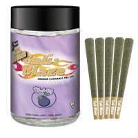 Blueberry Liquid Diamond Pre-Roll 5-Pack | 3.5g - product image at King of Budz