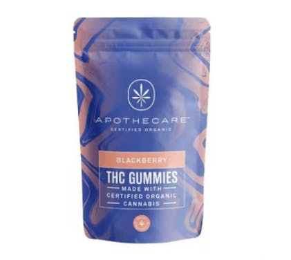 Product: Apothecare | Certified Organic Sour Blackberry THC Gummies | 200mg*