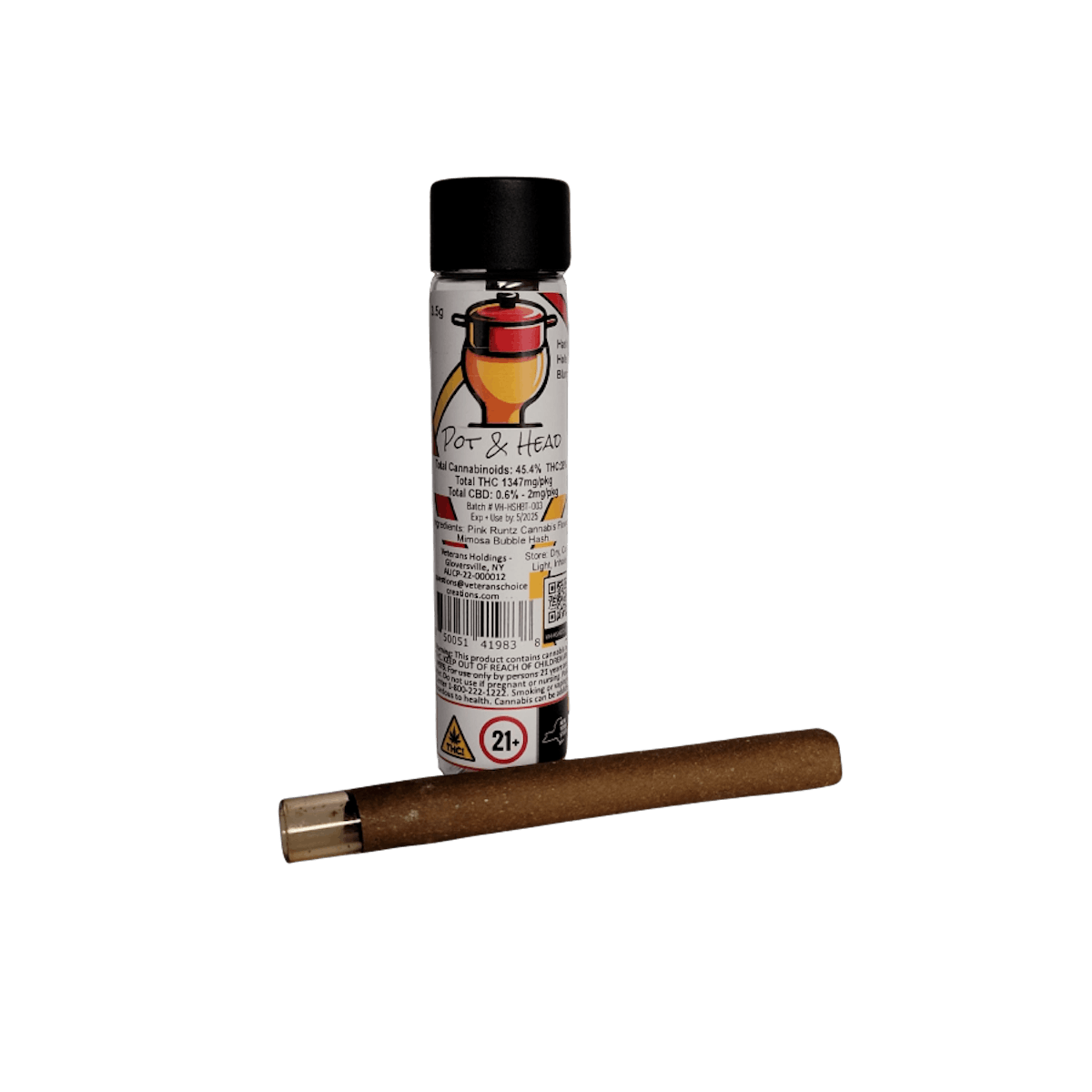 Photo of Pot & Head | Hella Jelly Pre-Roll | 3.5g Rosin Blunt