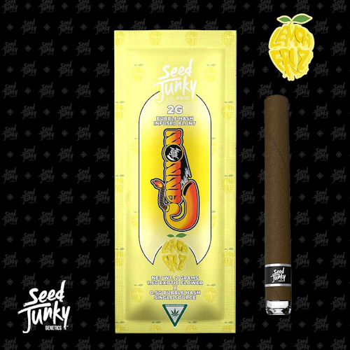 Seed Junky - 2g Bubble Hash Infused Blunt - Lemon Fruz