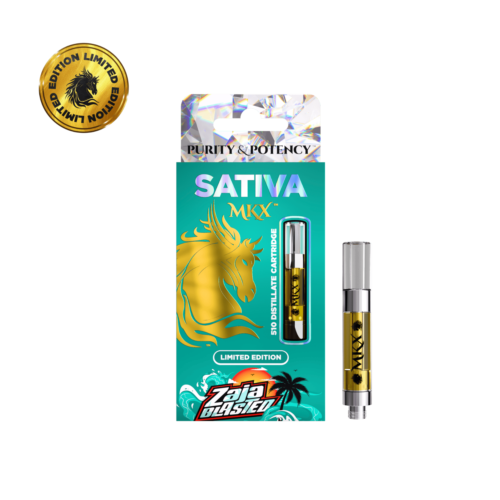 MKX 1 Gram 510 Carts *LIMITED EDITION* Zaja Blasted - Sativa