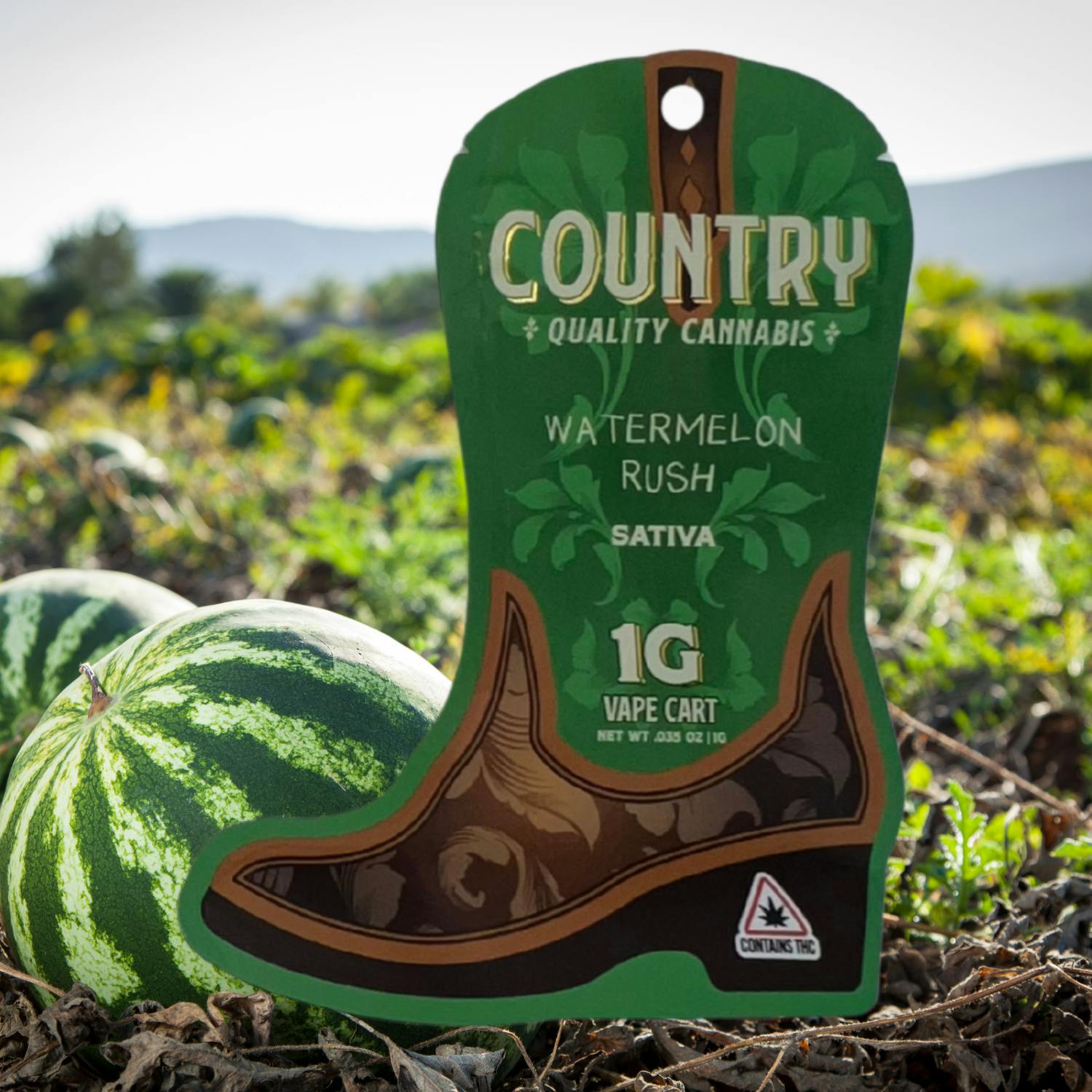 Country | Watermelon Rush | Distillate Cartridge - 1g