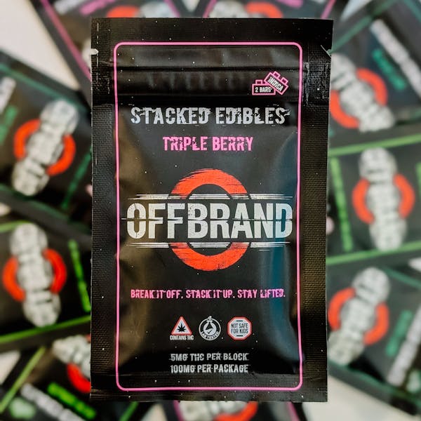 Triple Berry (I) - 50mg | 2pk Gummies - Offbrand Stacked