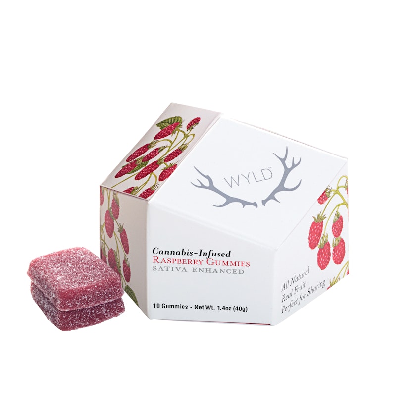 WYLD Edibles: Raspberry Gummies (S) 100mg