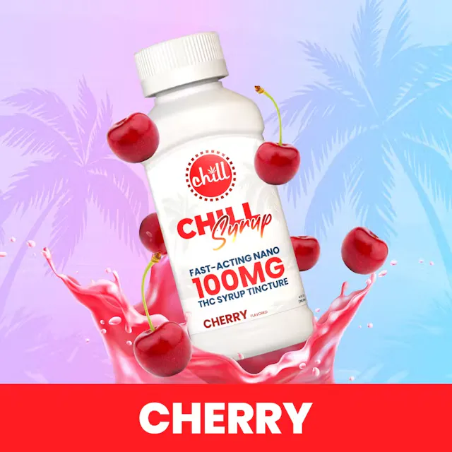 Chill Tincture Cherry Syrup 100mg (hybrid, herbal, 1g)
