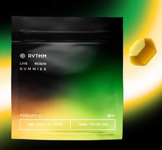 Rythm - Live Rosin Gummies - Pineapple (100mg)