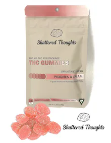 Shattered Thoughts - 100mg Gummies - Peaches & Cream